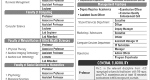 Jobs in Riphah International University Multan